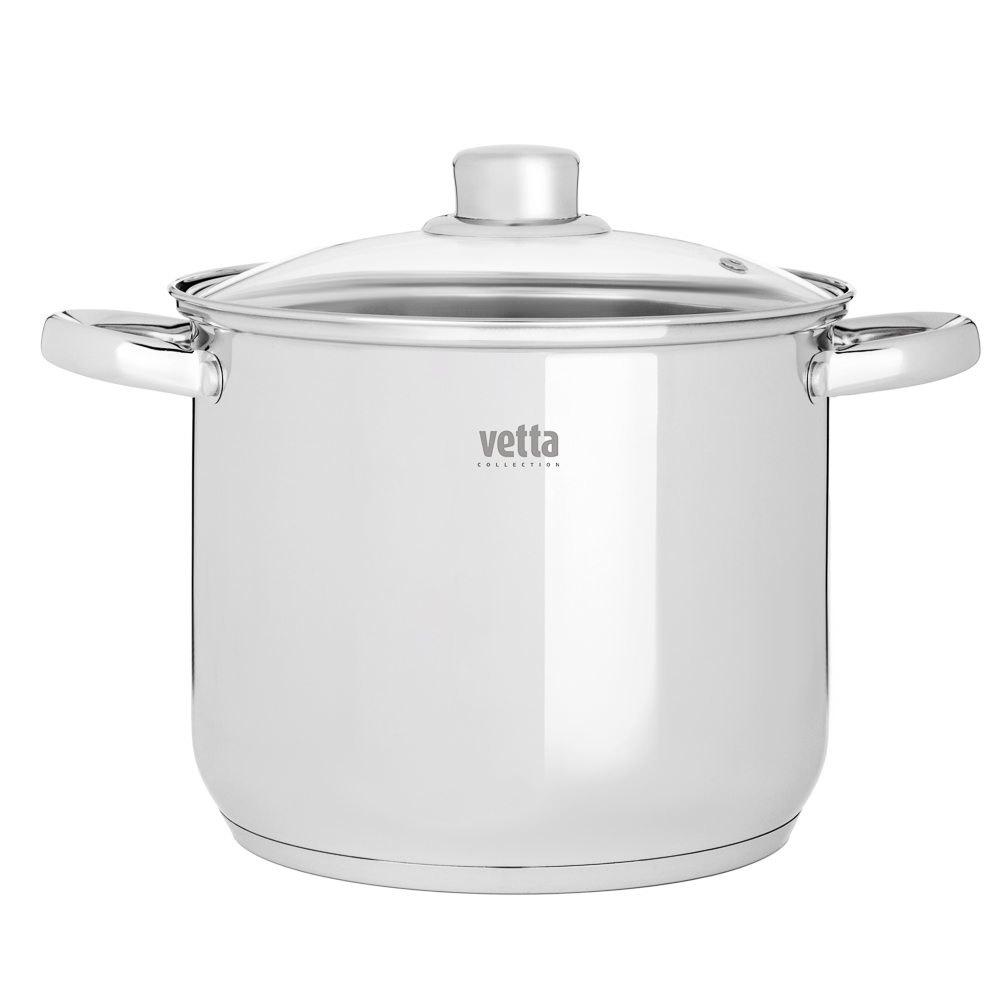 VETTA Орландо Кастрюля 20х17см, 5,0л, со стекл. крышкой, индукция, арт.№ 822-282