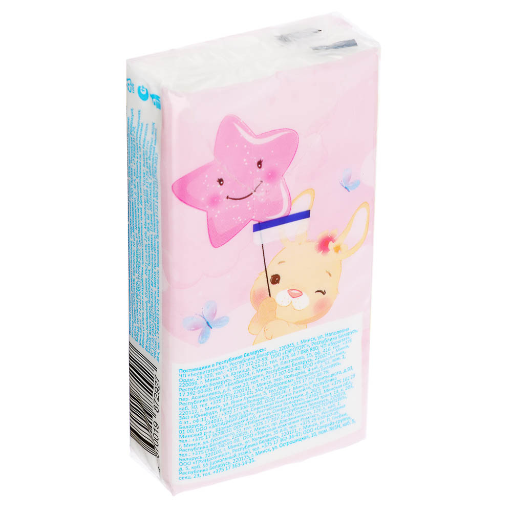 Платочки бумажные Лилия, 2 слоя, 10шт, арт.№ 912-018