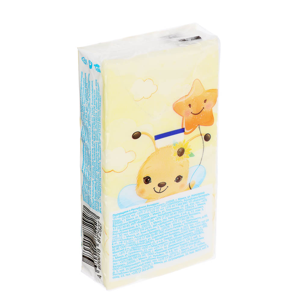 Платочки бумажные Лилия, 2 слоя, 10шт, арт.№ 912-018