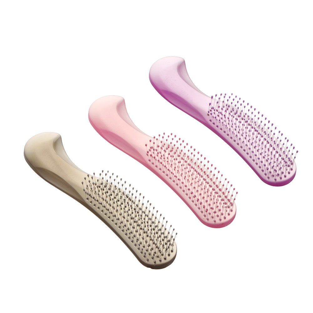 Расческа массажная тм ЮНИLOOK, 19 см, пластик, 3 цвета, арт.№ 319-252