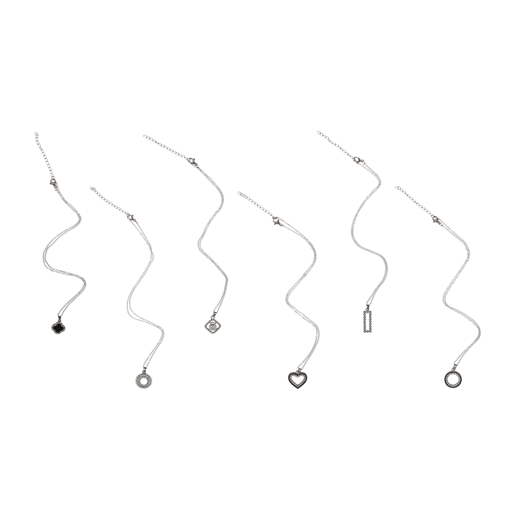 Цепочка с подвеской, 40 см, сплав, 6 дизайнов, БЖ25-31, арт.№ 023-042