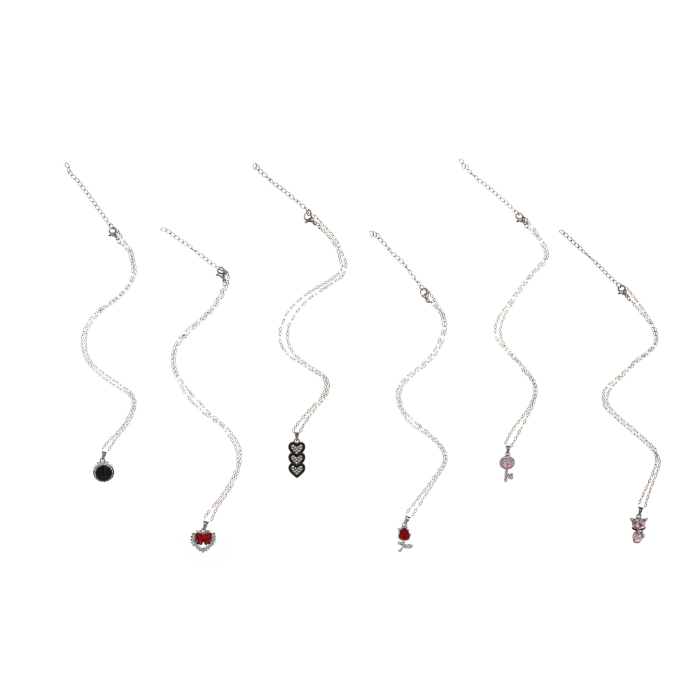 Цепочка с подвеской, 40 см, сплав, 6 дизайнов, БЖ25-32, арт.№ 023-043