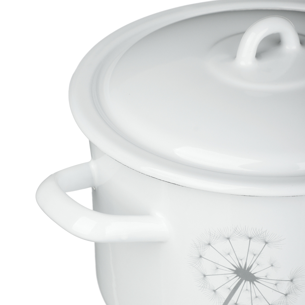 Одуванчик Кастрюля эмалированная 4,3л, индукция, арт.№ 894-581