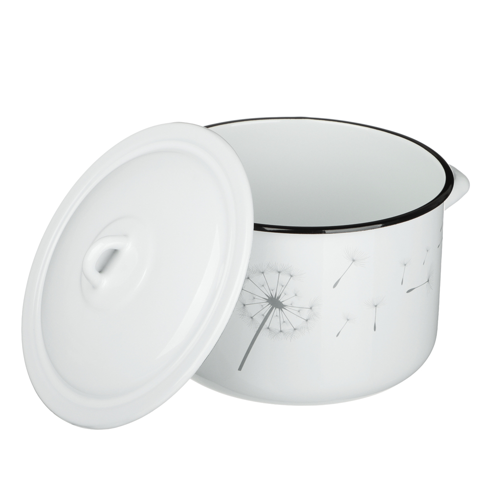 Одуванчик Кастрюля эмалированная 4,3л, индукция, арт.№ 894-581