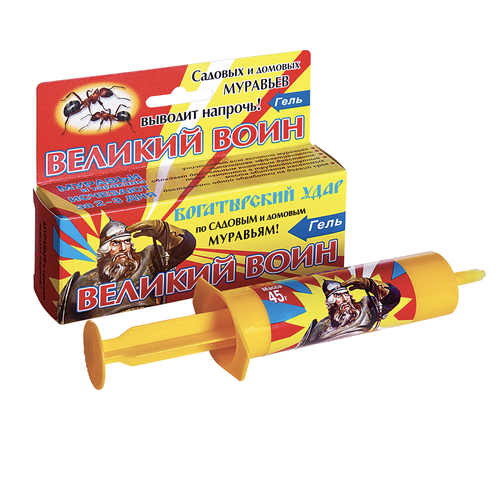 Гель-шприц от муравьев "Великий Воин", 45г, арт.№ 189-251