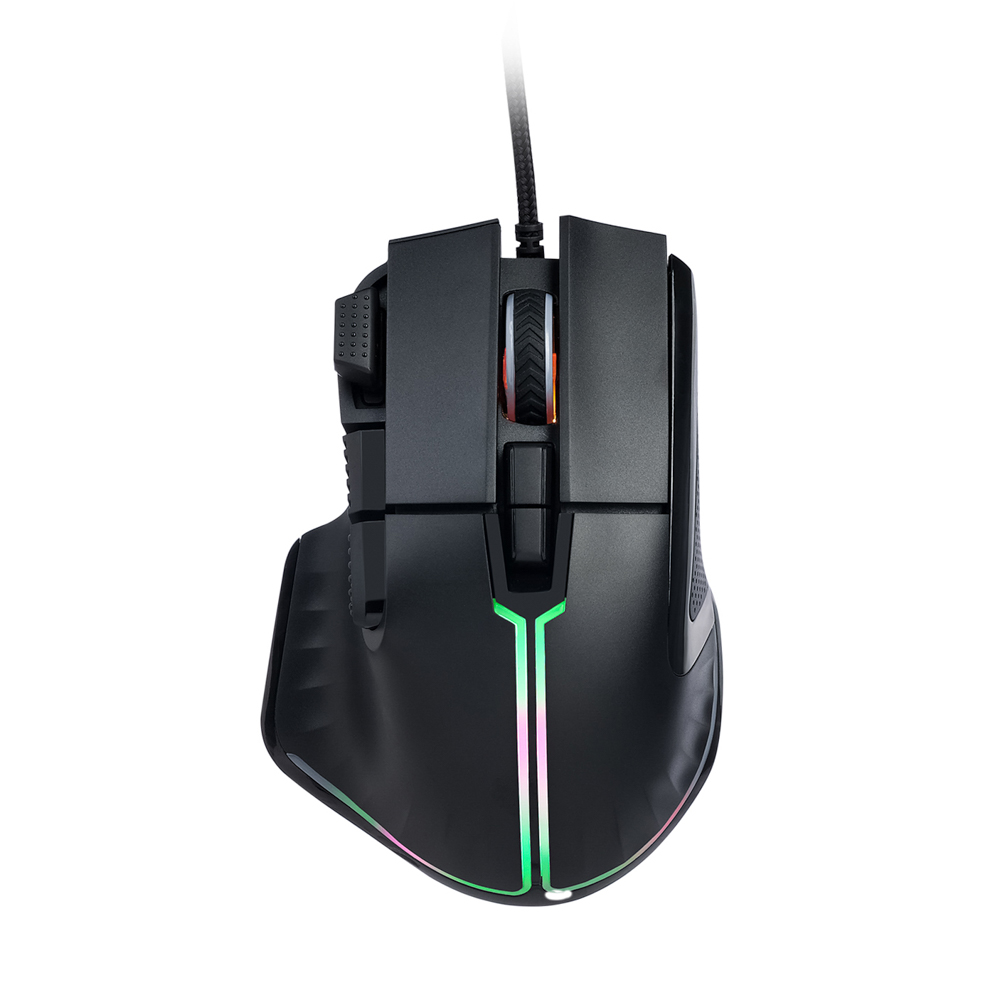 BY Игровая мышь проводная Saiga 12000dpi,9D,PMW3360,RGB,220см, арт.№ 405-060