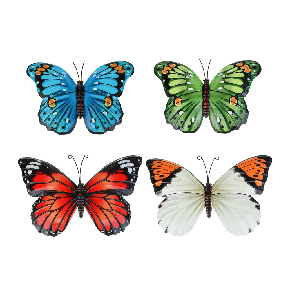 INBLOOM Фигурка настенная Бабочка 30х20см, металл, арт.№ 153-176