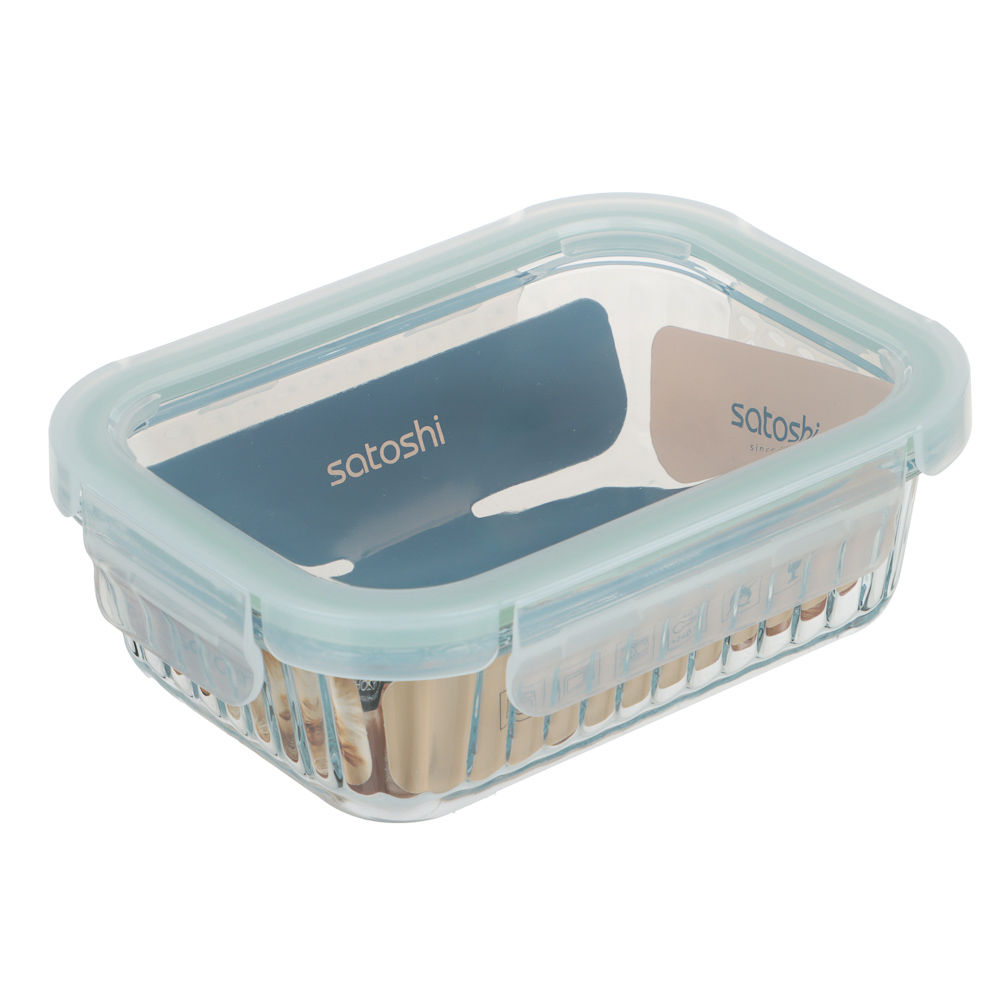 Контейнер жаропрочный тм SATOSHI, стекло, 640мл, 2 цвета, арт.№ 825-052