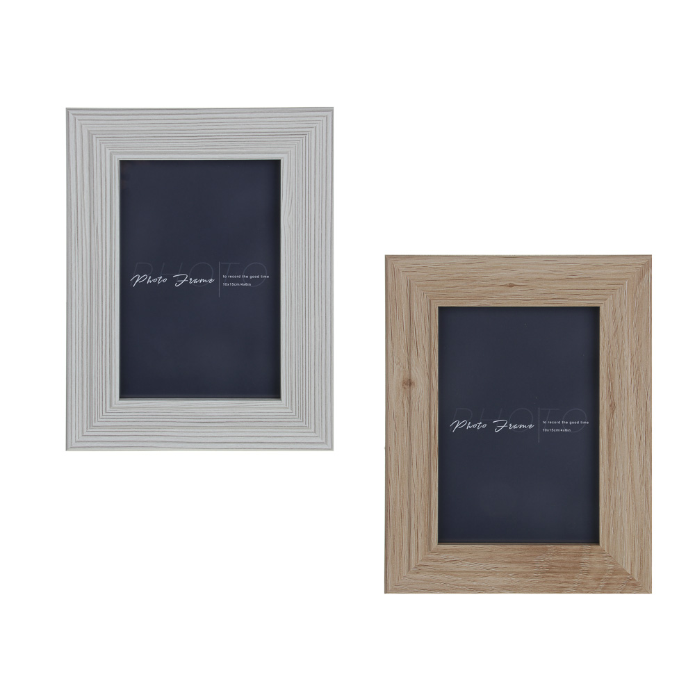 Фоторамка, 10х15 см, полистирол, 2 дизайна, арт.3-24, арт.№ 520-879