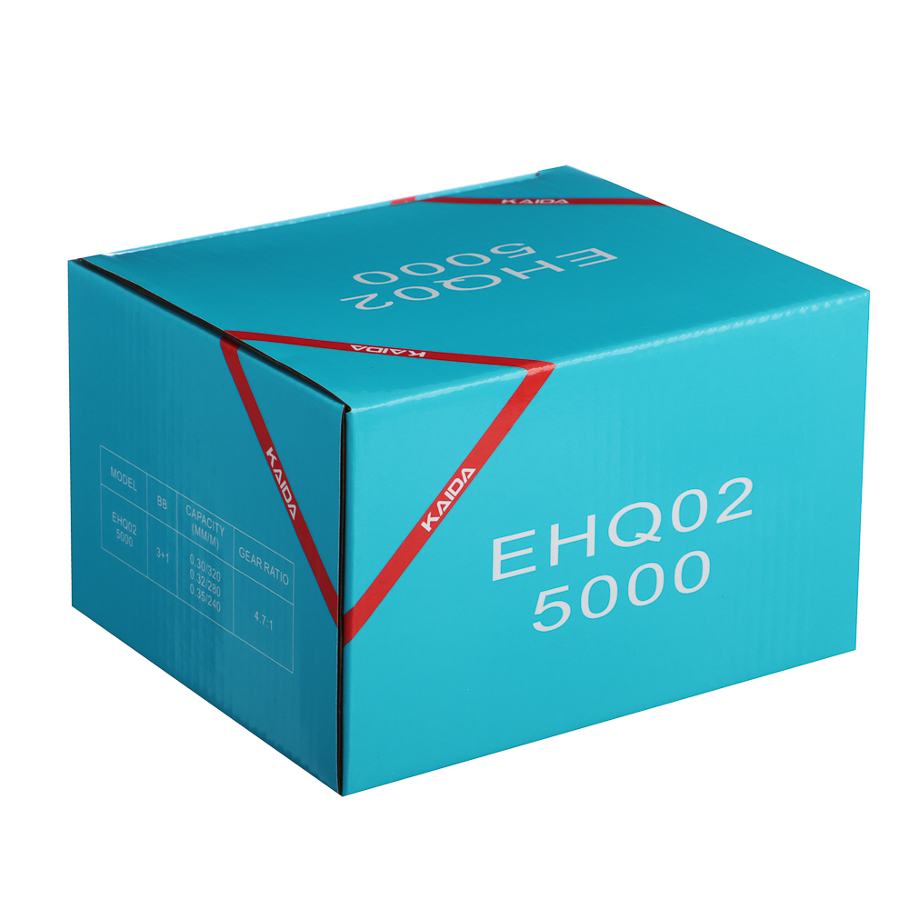 KAIDA Катушка безынерционная с передним фрикционом EHQ02-50, 3+1п.п.,4,7:1, 0,35мм-240м, арт.№ 142-070