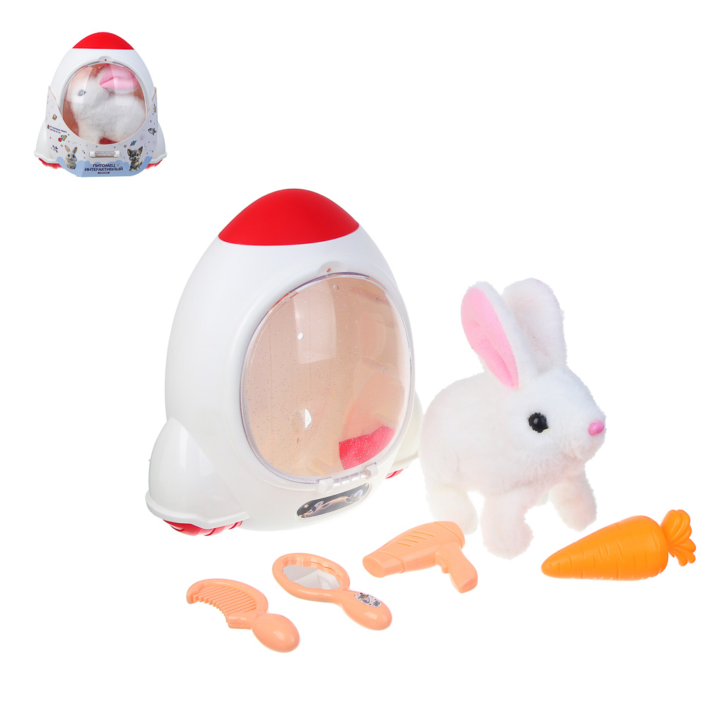 ИГРОЛЕНД Питомец интерактивный в рюкзаке, 2хАА, PVC, PP, ABS, полиэстер, 22х11,5х22,5 см, 2 диз, арт.№ 272-904