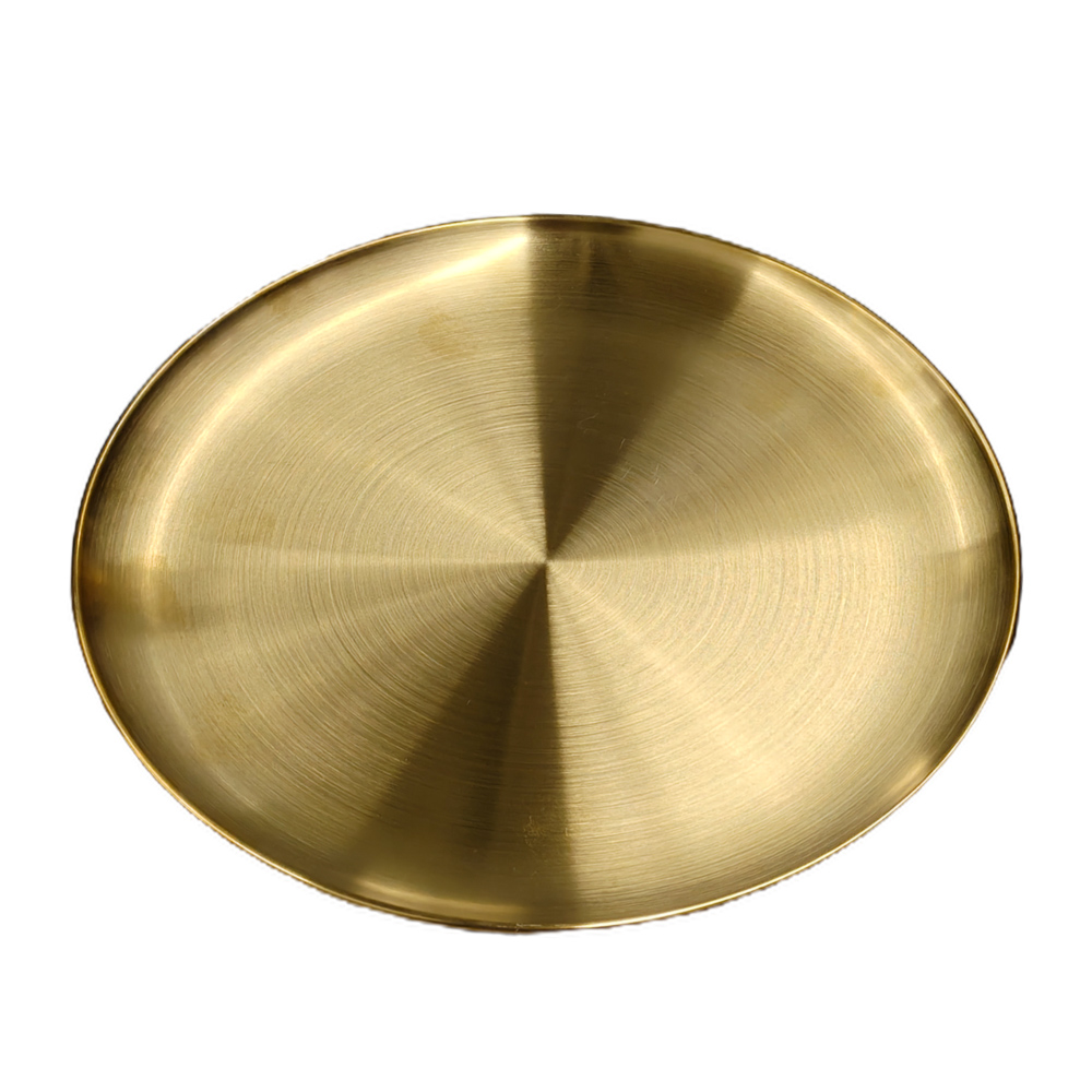 Поднос круглый тм SATOSHI Голд, 30см, нерж. сталь, арт.№ 862-458