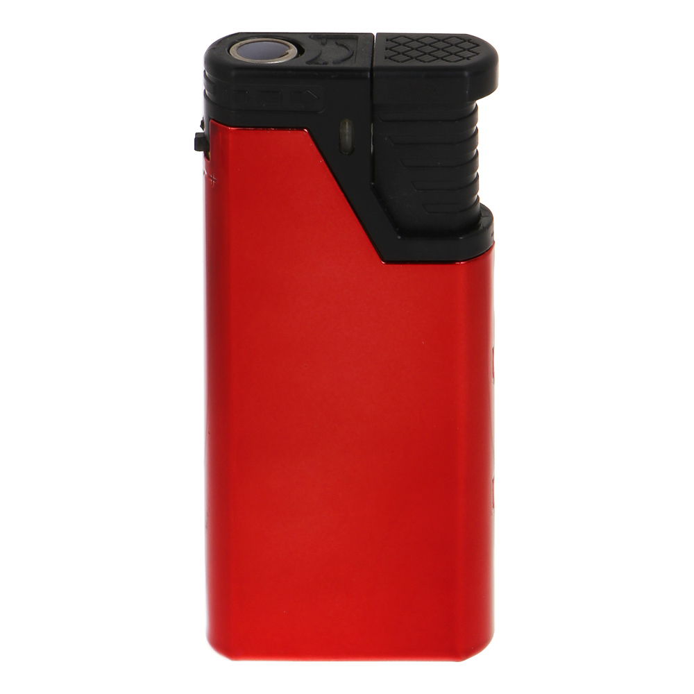 Зажигалка турбо, пьезоподжиг, заправляемая, 65x33х10мм, 5 цветов, арт.№ 101-057