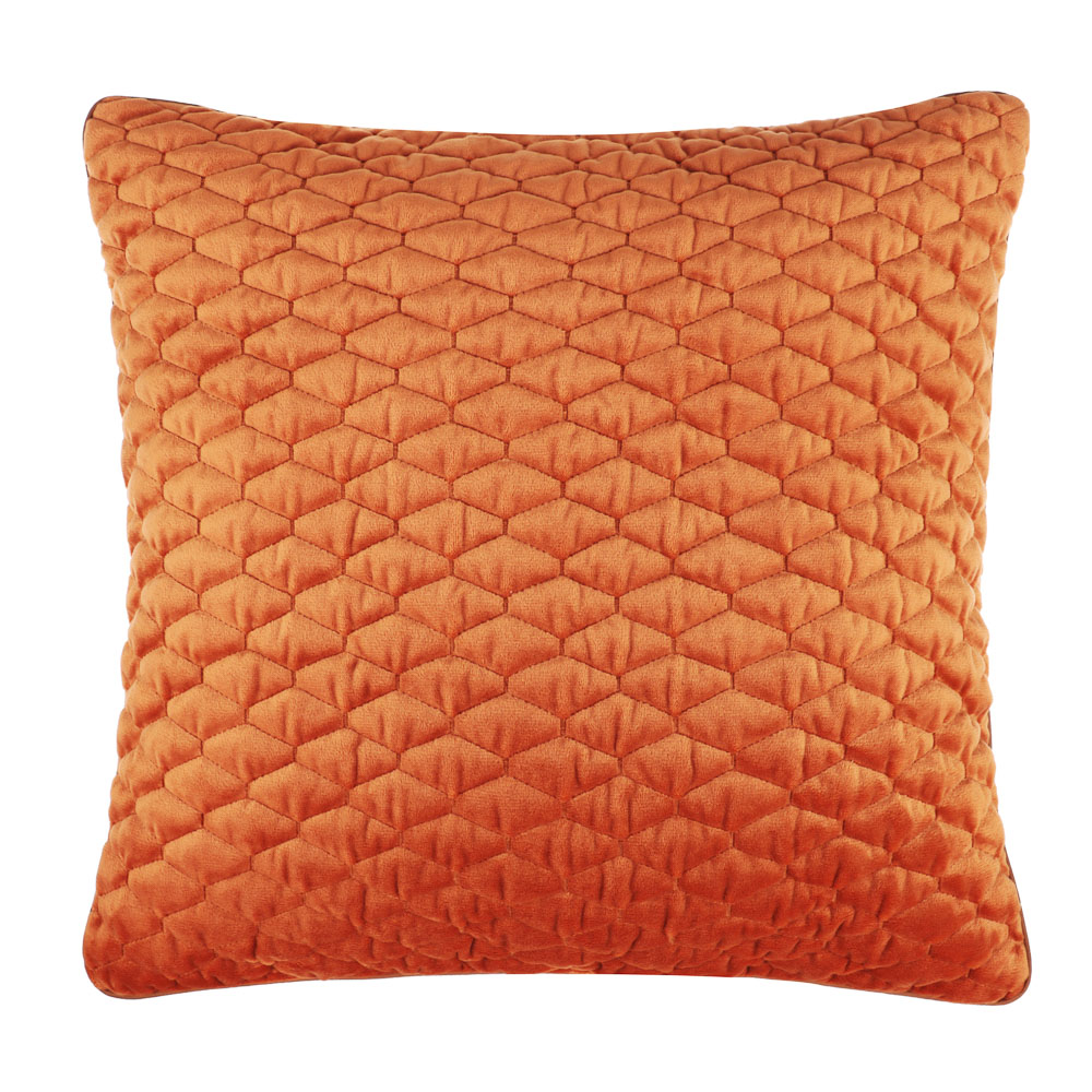 BY COLLECTION Чехол для подушки с кантом, 50х50см, 100% полиэстер, терракота, арт.№ 497-084