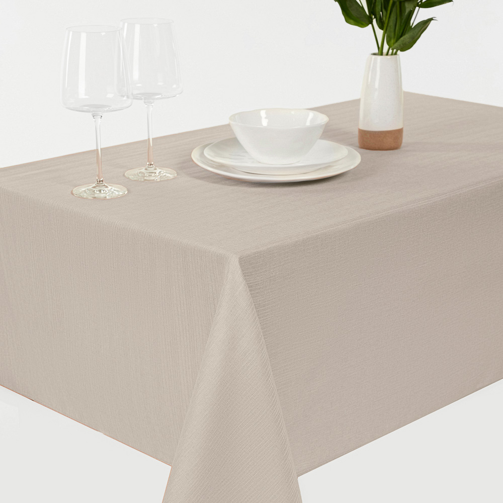 PROVANCE Basic Эвкалипт Скатерть текстильная жаккард, 140х180см, бежевый, арт.№ 435-179