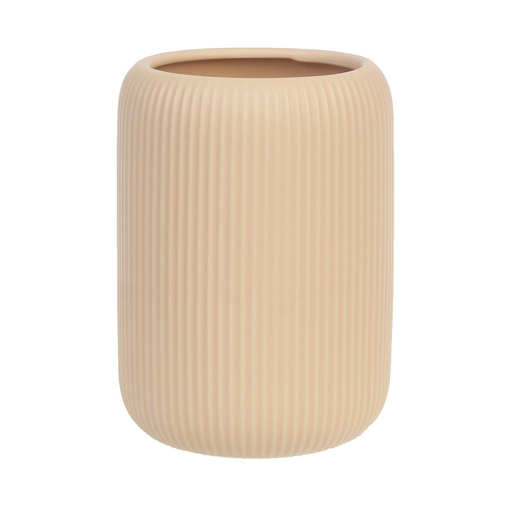 Стакан для ванной комнаты тм VETTA Монтана, доломит, бежевый, 7,5х7,5х10,5см, арт.№ 463-596