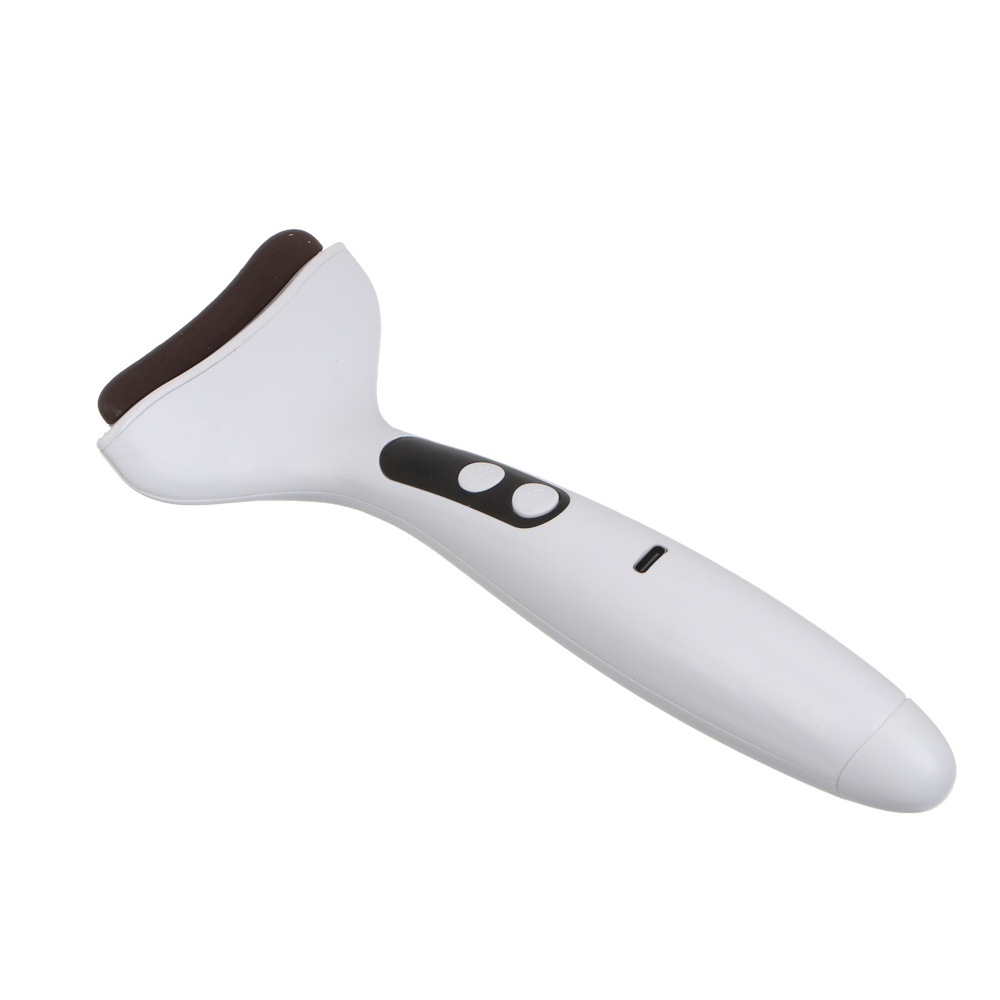 LEBEN Массажер для лица Гуаша, 2 режима, 1500мАч, белый, арт.№ 192-088