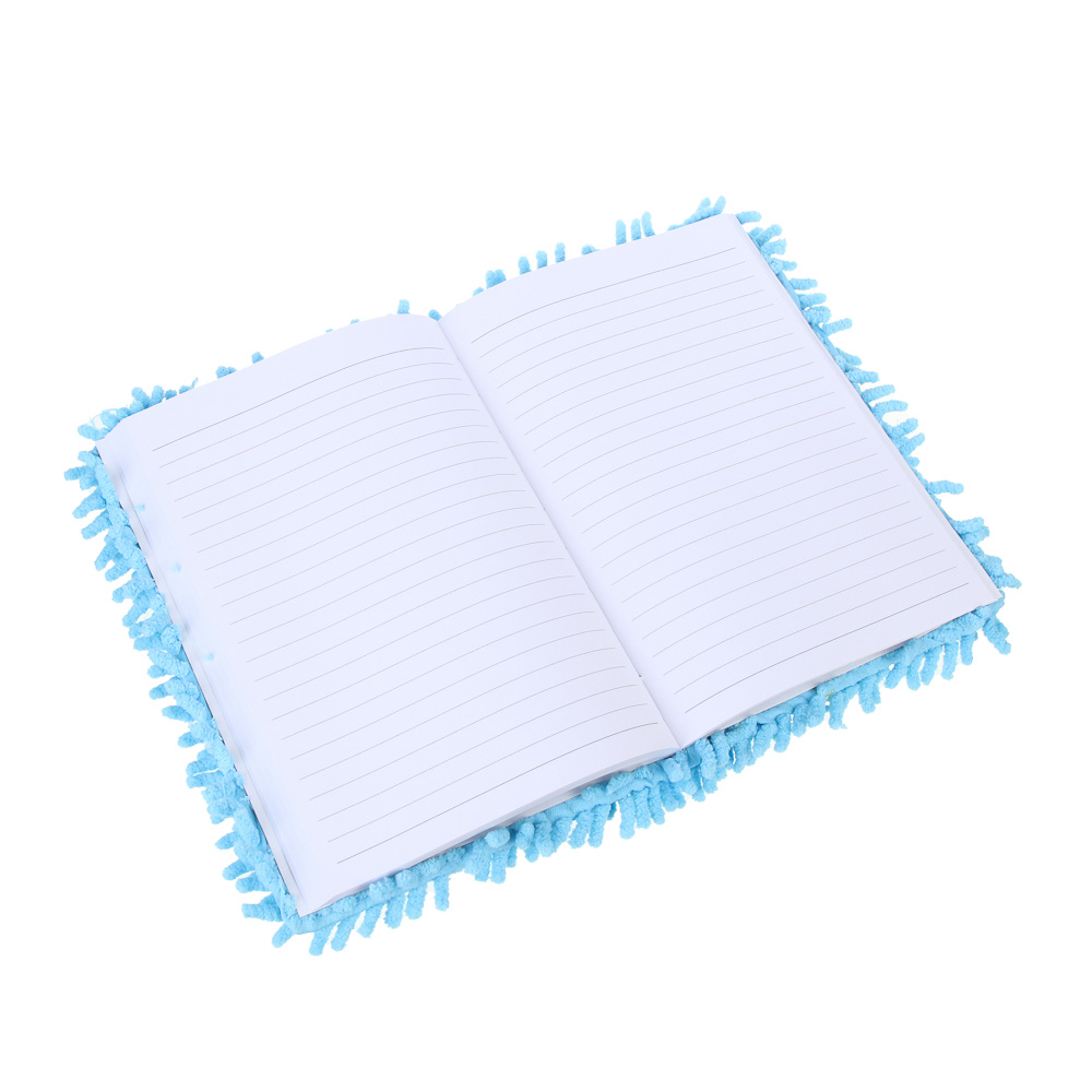 Записная книжка А5, 21х14,8см, 80 листов Умка, полиэстер под мех с длин.ворсом, нашивка "медвежонок", арт.№ 805-030