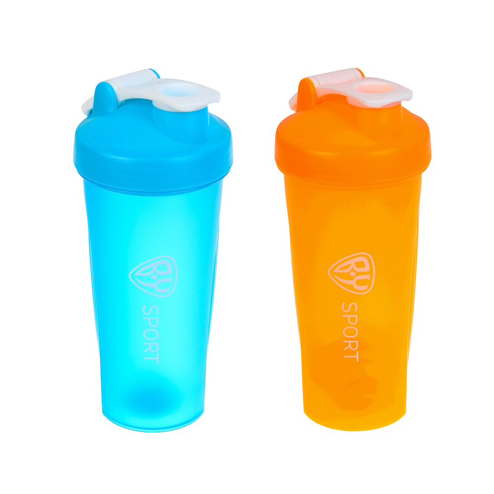 Шейкер спортивный тм BY SPORT, 600мл, 22х10см, РР, нерж.сталь, 2 цвета, арт.№ 088-137