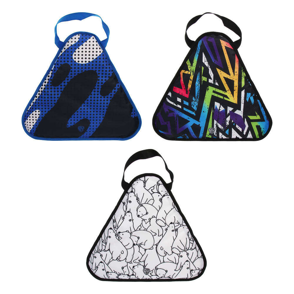 BY SPORT Ледянка мягкая, вспененная, 42х47см, оксфорд 600D, PVC, ППЭ, МИКС, арт.№ 077-011