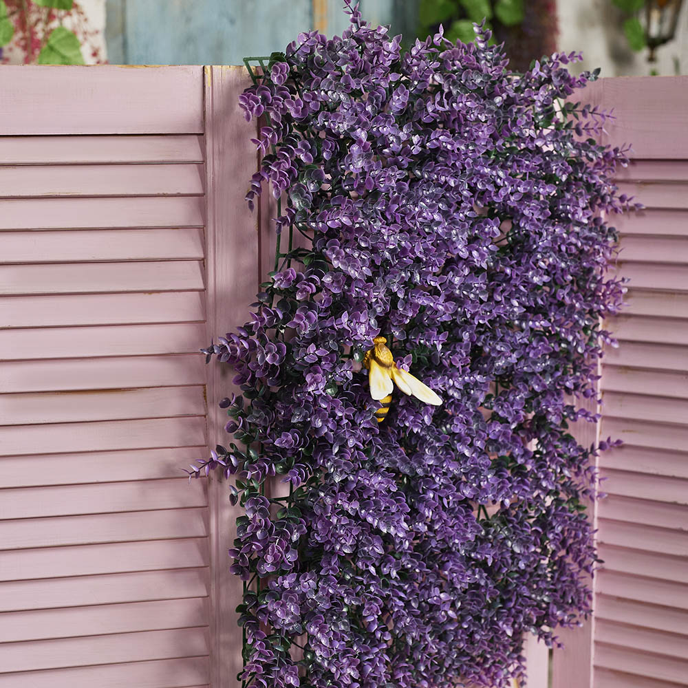 INBLOOM Изгородь искусственная Самшит фиолетовый 40×60см, PE, арт.№ 419-005