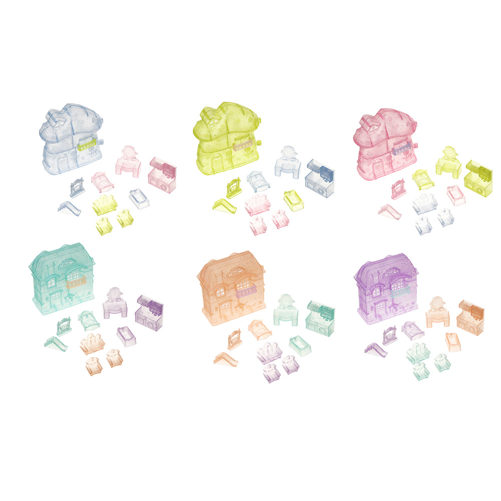 ИГРОЛЕНД Набор мебели в домике-кейсе, PP, 9х4х9,3 см, 4 диз., арт.№ 278-115