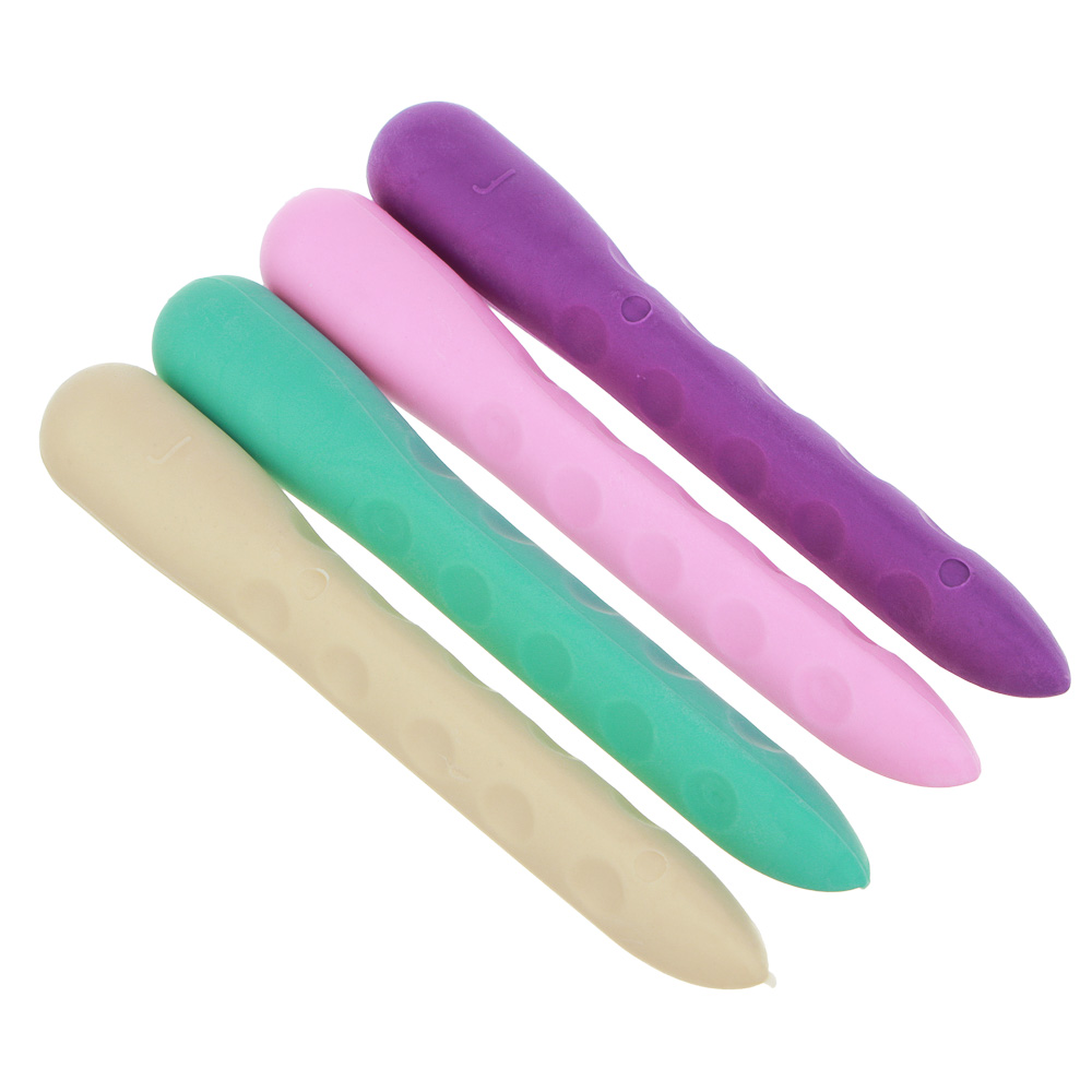 Ластик эргономичной формы, с выемками, 9х1,4см, 4 цвета, ТПР, арт.№ 607-061