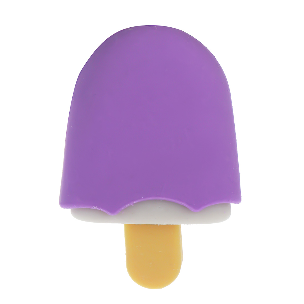 Ластик в форме эскимо на палочке, 3,5х2,5х1,3см, 4 цвета, ТПР, арт.№ 607-062