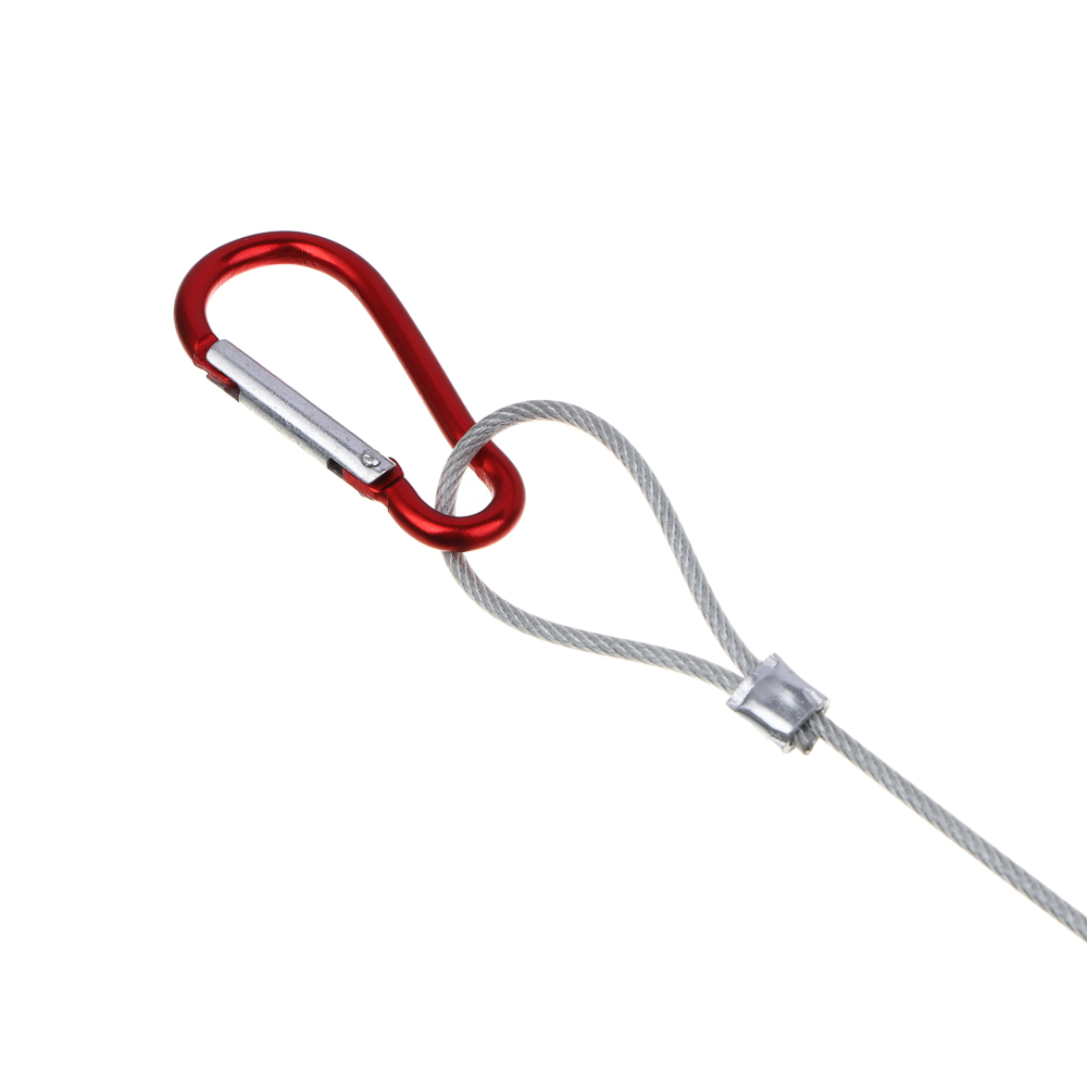 Кукан тм AZOR FISHING, 3,5м, 5 карабинов, поплавок, трос металл, ПВХ сумка, арт.№ 148-060