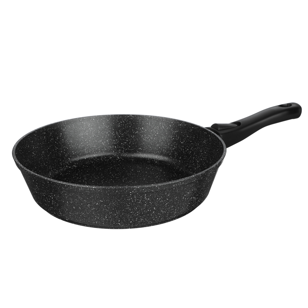 СЛАВЯНА Калина Сковорода литая d28см, антипригарное покрытие "мрамор", съемная ручка, индукция, арт.№ 846-782