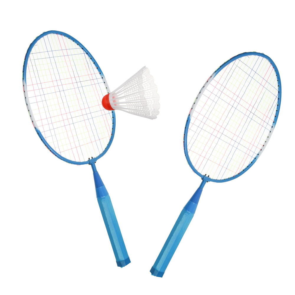 Набор для бадминтона для детей, тм BY SPORT, 2 ракетки, 2 волана, 1 мяч, пластик, 2 цвета, арт.№ 136-023