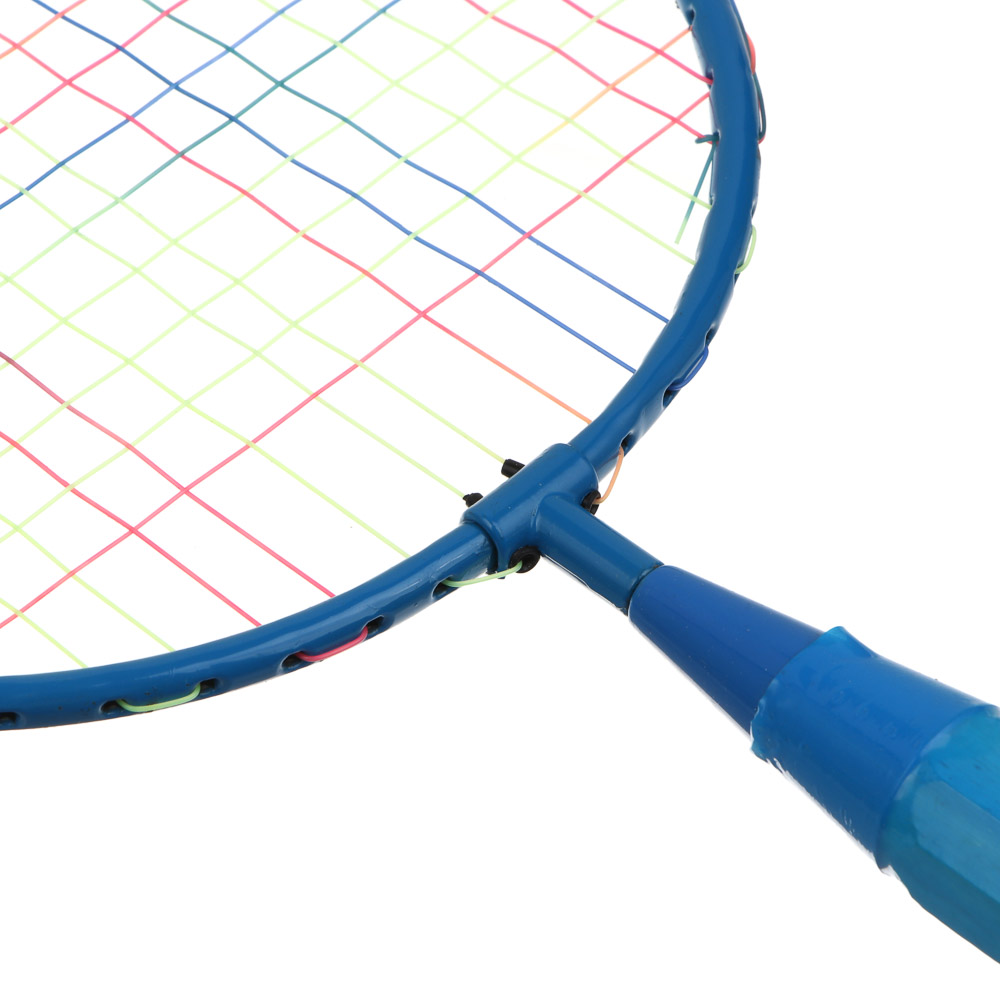 Набор для бадминтона для детей, тм BY SPORT, 2 ракетки, 2 волана, 1 мяч, пластик, 2 цвета, арт.№ 136-023