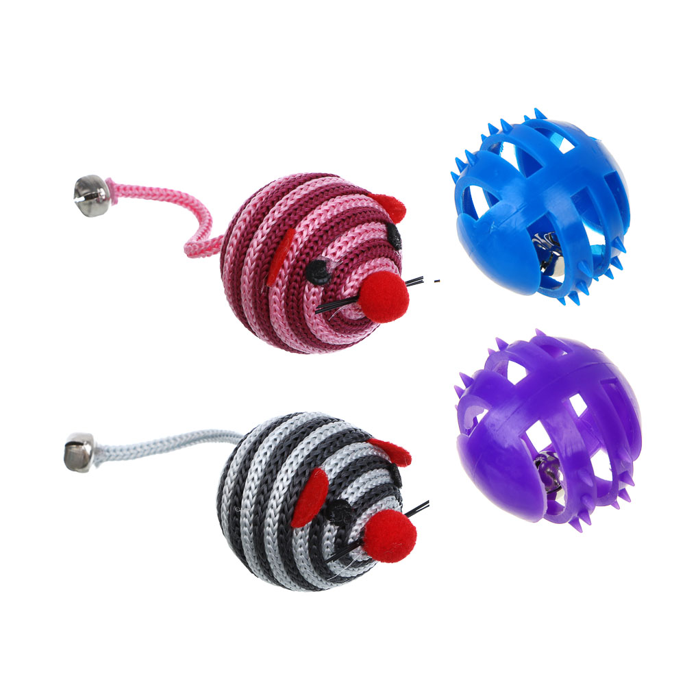 VETTA Игрушка для домашних животных, набор 4 шт, нейлон, пластмасса, арт.№ 273-199