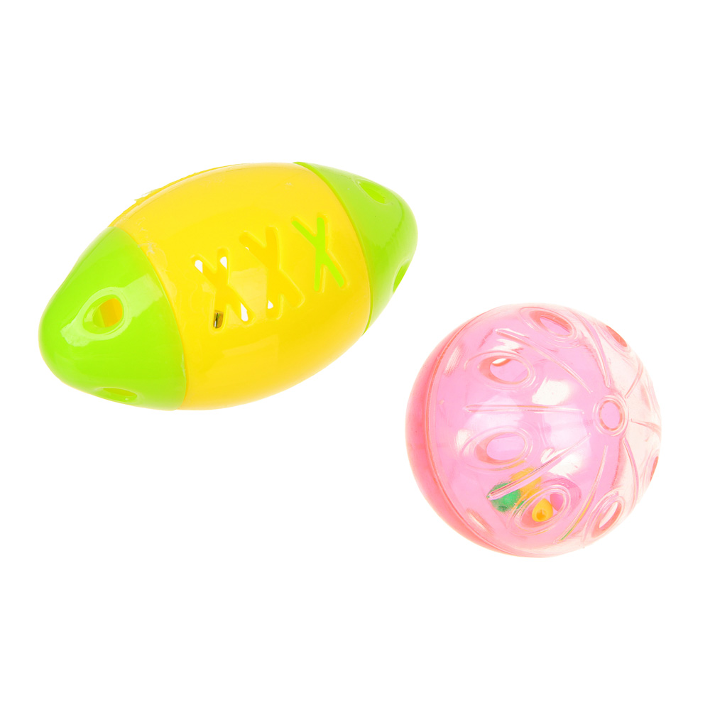 VETTA Игрушка для домашних животных, набор 2 шт, пластмасса, мячик, шарик, арт.№ 273-201