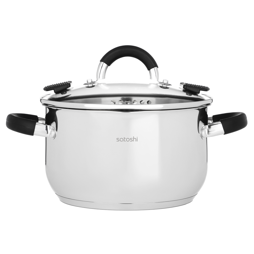 SATOSHI Арбон Кастрюля 20х11,5см, 3,4л, со стекл. крышкой, индукция, арт.№ 822-287