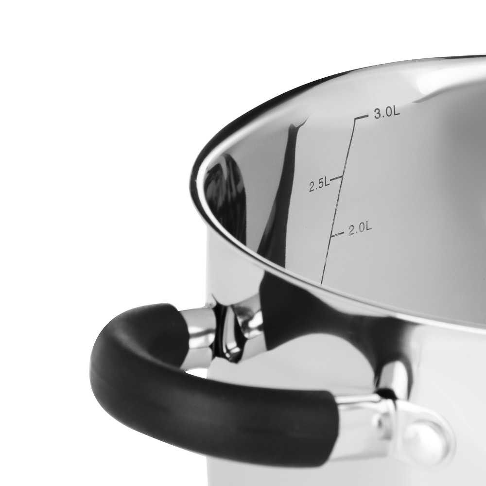 SATOSHI Арбон Кастрюля 20х11,5см, 3,4л, со стекл. крышкой, индукция, арт.№ 822-287