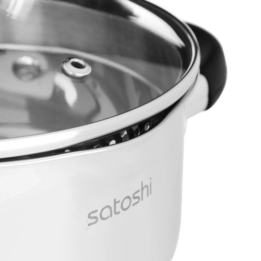 SATOSHI Арбон Кастрюля 24х13,5см, 5,9л, со стекл. крышкой, индукция, арт.№ 822-288