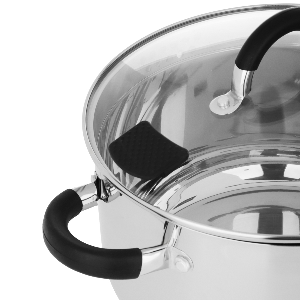 SATOSHI Арбон Кастрюля 24х13,5см, 5,9л, со стекл. крышкой, индукция, арт.№ 822-288