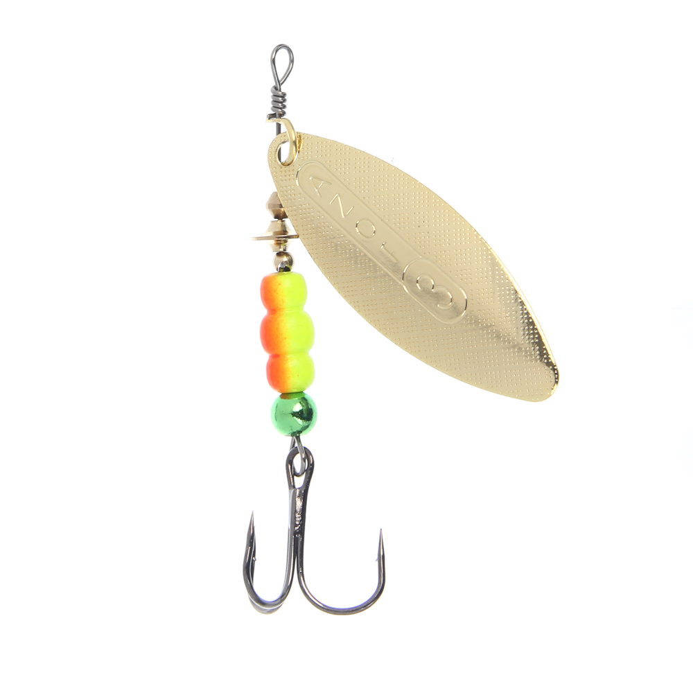 Блесна вращающаяся "Ивовый лист" тм AZOR FISHING, № 2,3,4, 5 видов, арт.№ 145-156