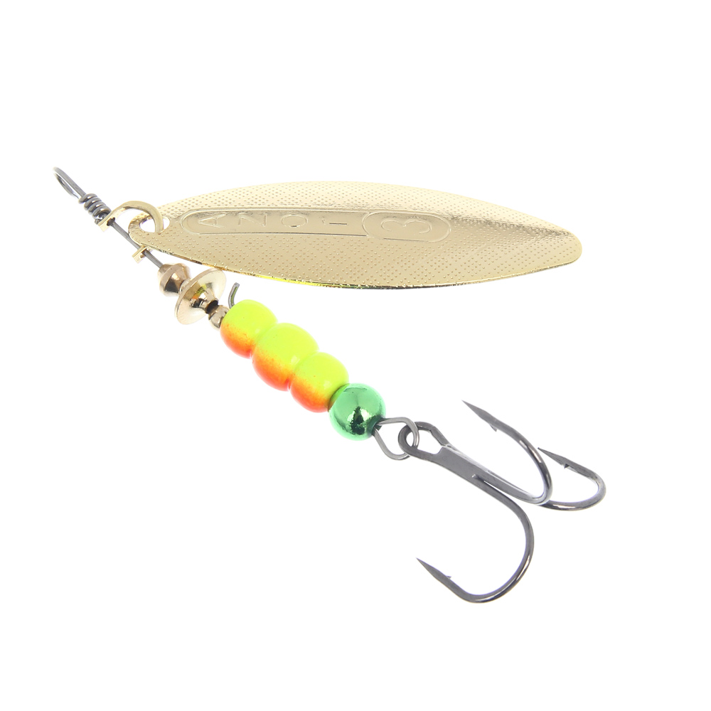 Блесна вращающаяся "Ивовый лист" тм AZOR FISHING, № 2,3,4, 5 видов, арт.№ 145-156