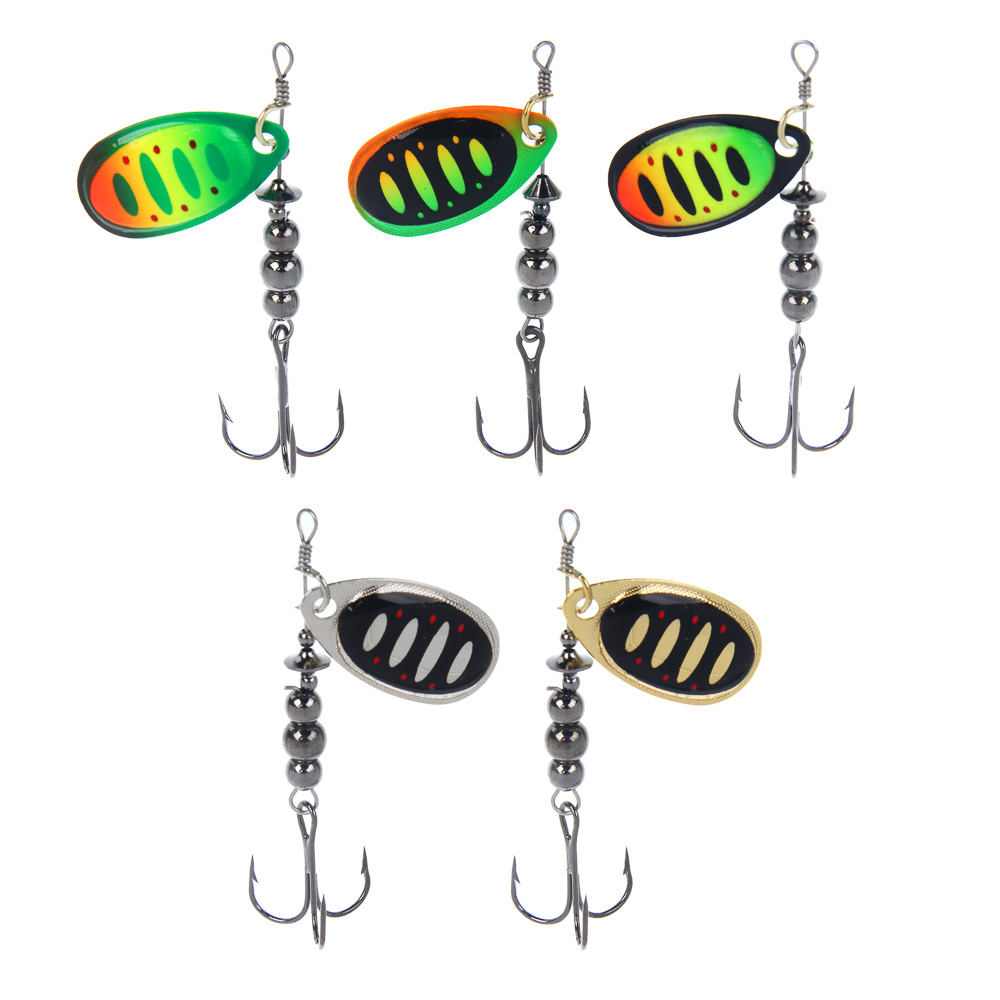 Блесна вращающаяся "Радуга" тм AZOR FISHING, №3, 6,5 гр, 5 цветов, арт.№ 145-157