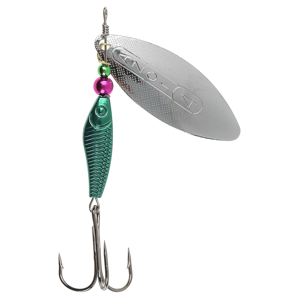 Блесна вращающаяся "Хэви Лонг" тм AZOR FISHING, №4, 8 гр, 5 цветов, арт.№ 145-133