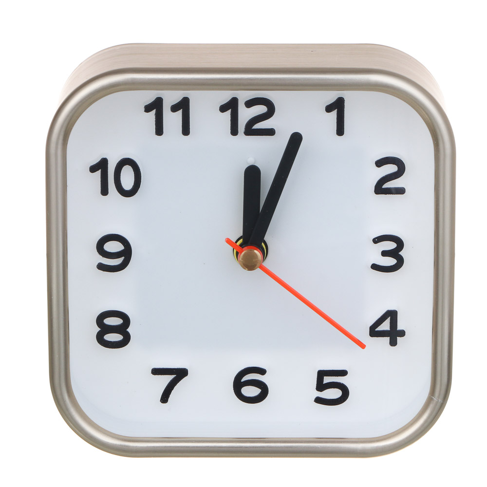 LADECOR CHRONO Будильник, 9,5x4,5x9,5 см, пластик, 1хАА, 2 дизайна, арт.№ 529-323