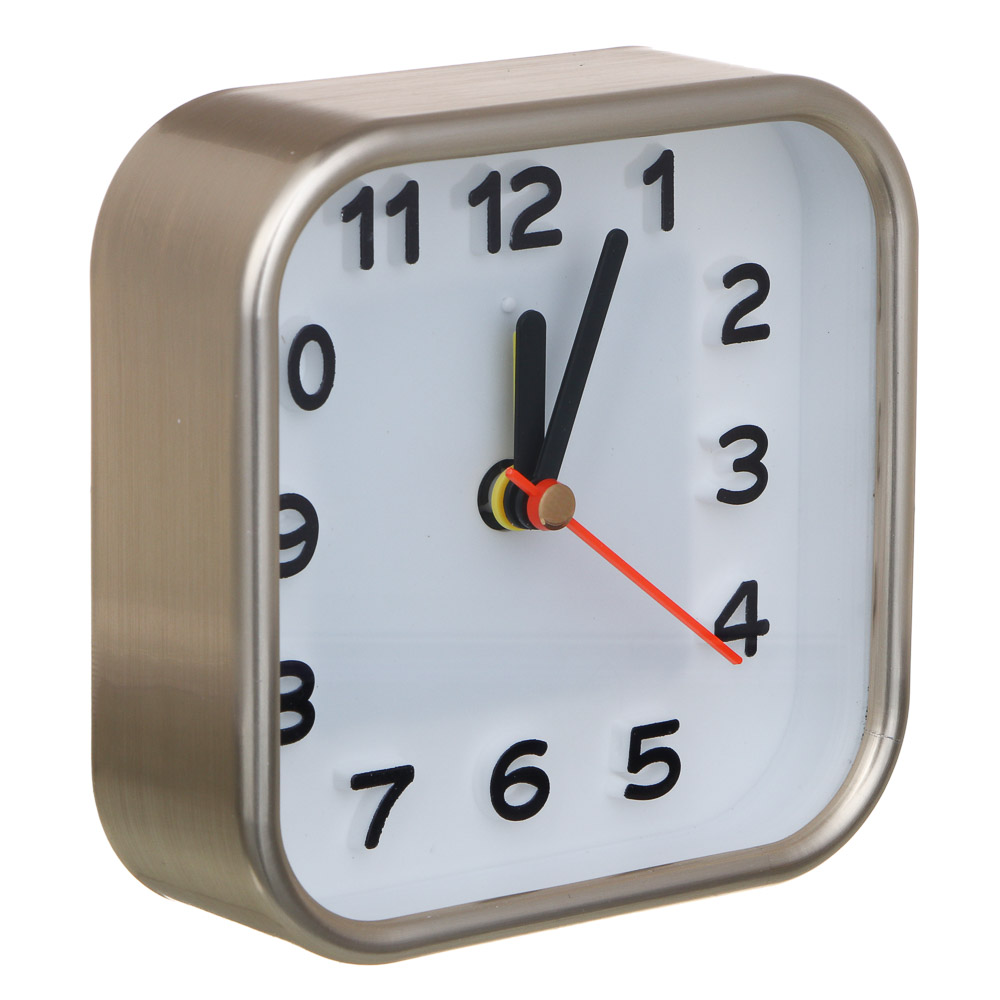 LADECOR CHRONO Будильник, 9,5x4,5x9,5 см, пластик, 1хАА, 2 дизайна, арт.№ 529-323