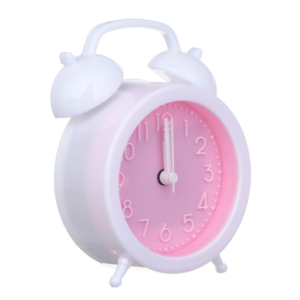 LADECOR CHRONO Будильник, 9,4x4,1x13,5 см, пластик, 1хАА, 4 дизайна, арт.№ 529-325