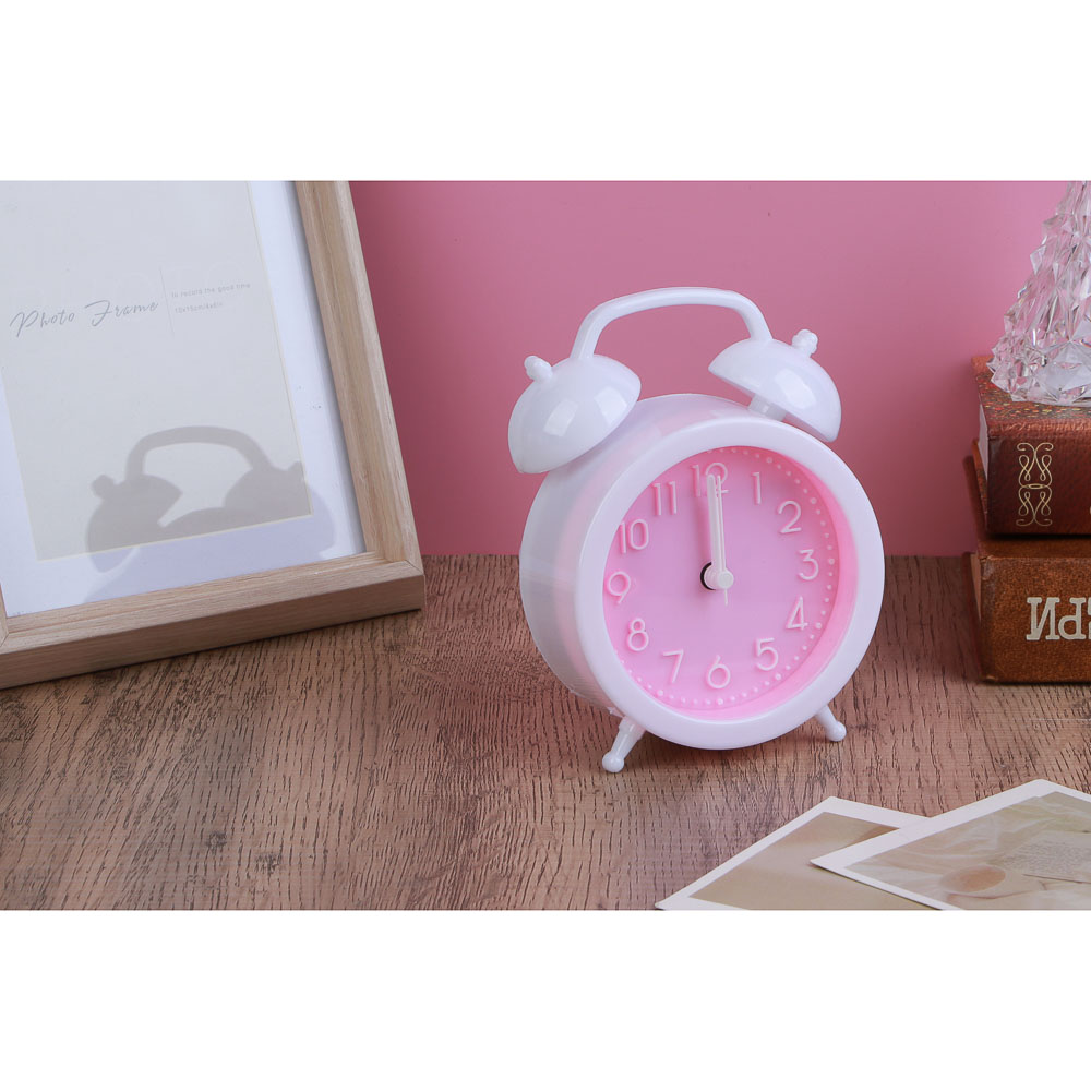 LADECOR CHRONO Будильник, 9,4x4,1x13,5 см, пластик, 1хАА, 4 дизайна, арт.№ 529-325