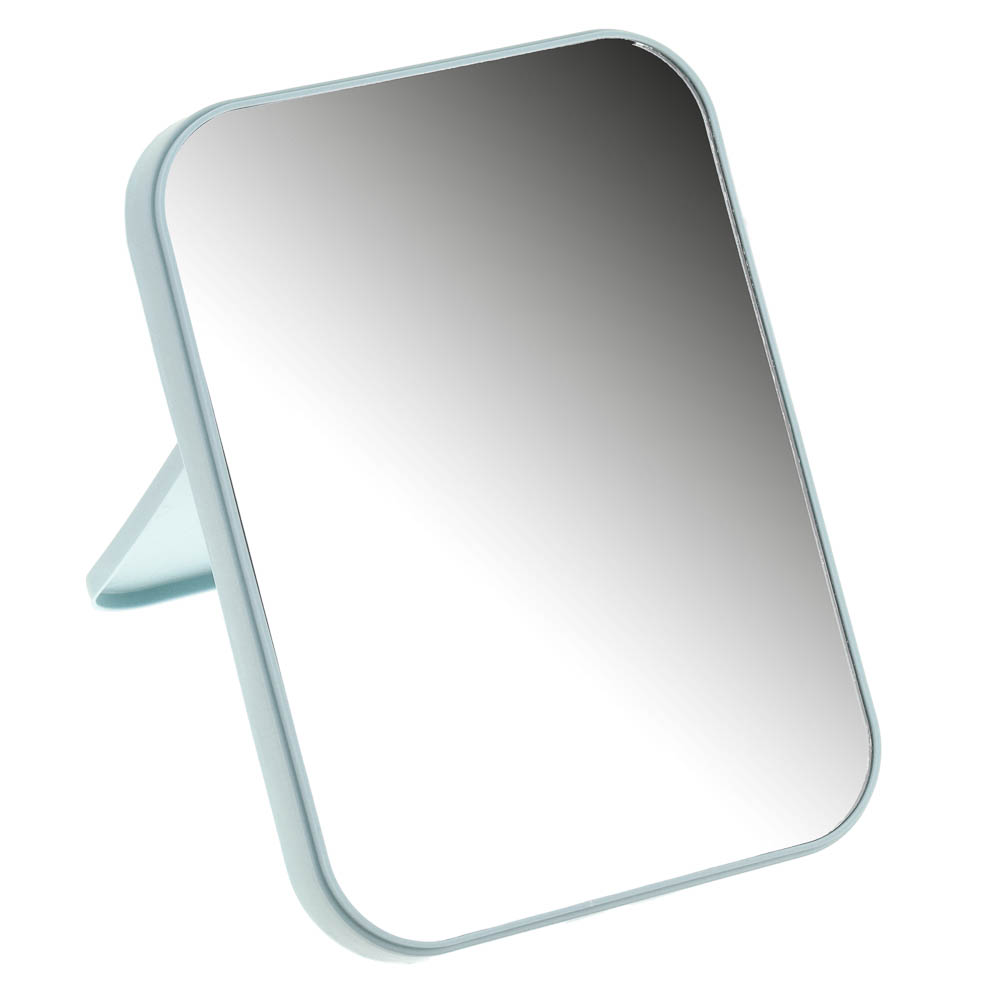 Зеркало настольное тм ЮНИLOOK пластик, стекло, 13х18см, 4 цвета, ЗН19-1, арт.№ 347-087