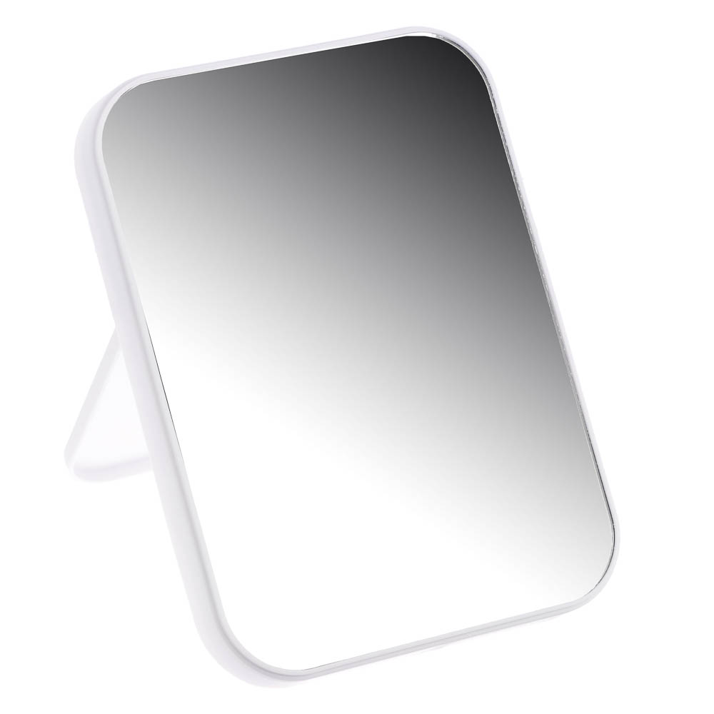 Зеркало настольное тм ЮНИLOOK пластик, стекло, 13х18см, 4 цвета, ЗН19-1, арт.№ 347-087