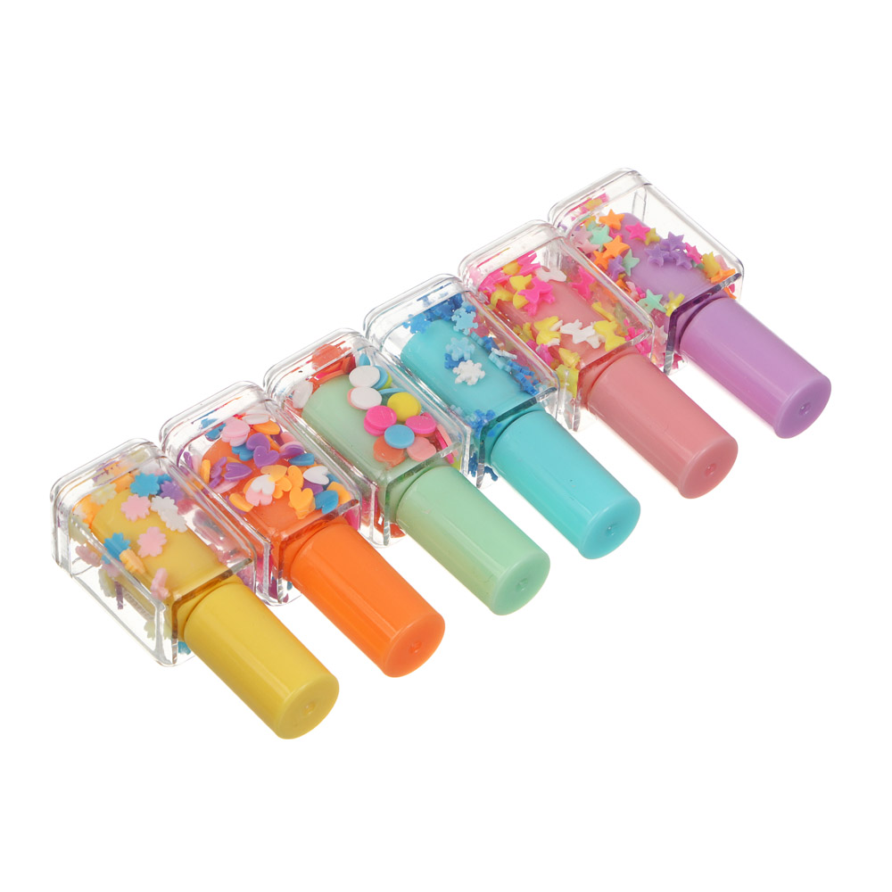 Маркер-выделитель в форме лака для ногтей, 6 цветов, арт.№ 532-132