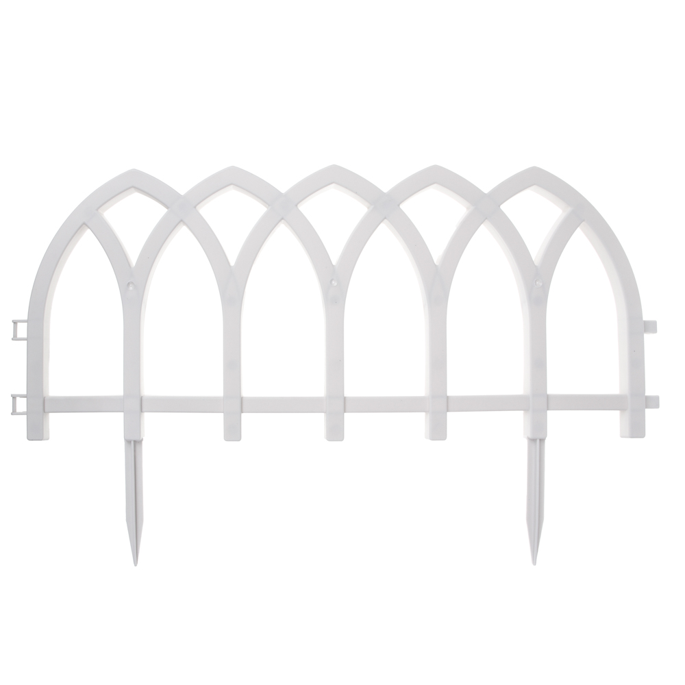 INBLOOM Набор: заборчик садовый 4шт 50x29см терракот, PP, арт.№ 172-115